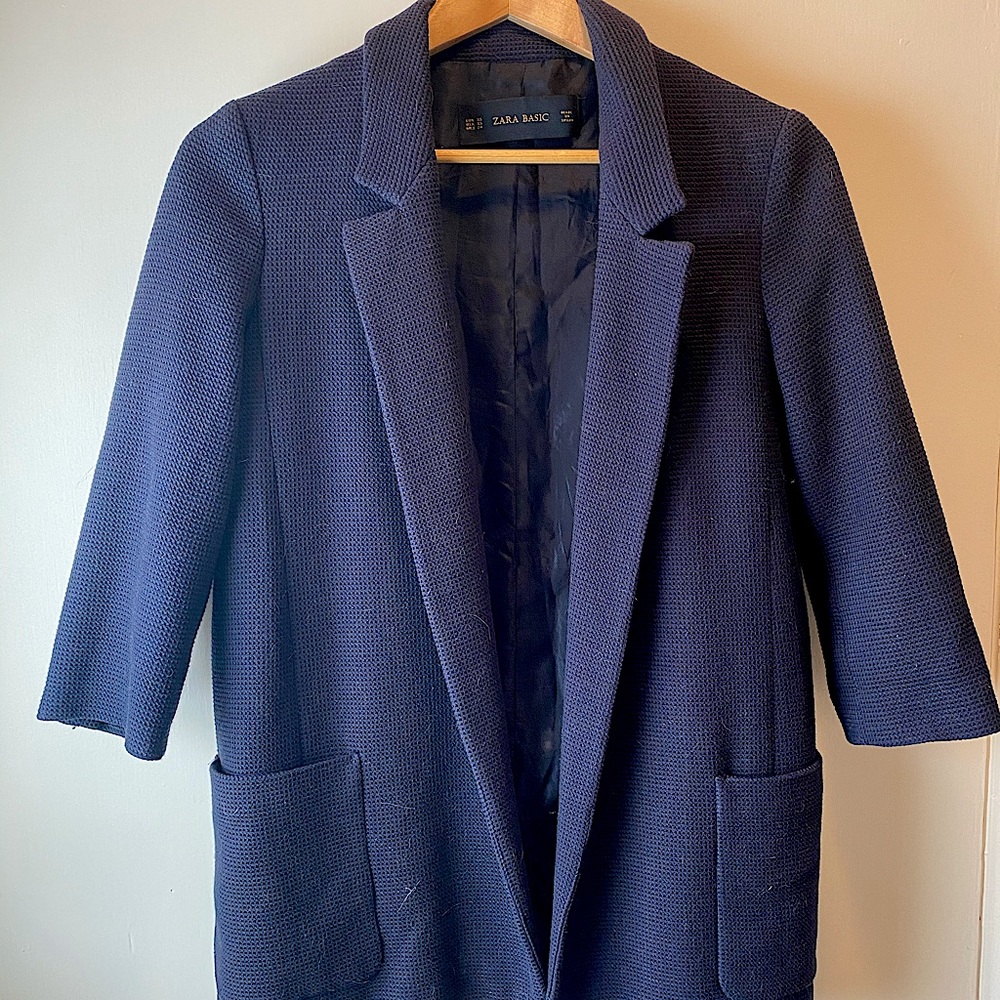 Zara Navy Blue Blazer